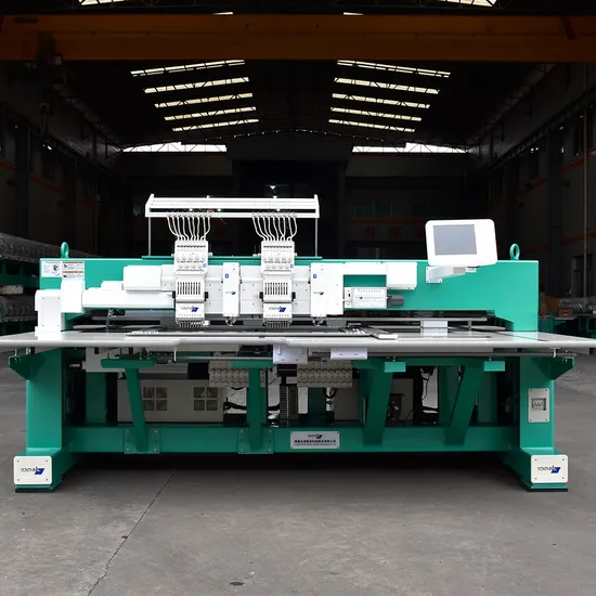 Yonthin Good Quality Automatic Double 2 Heads Chain Stitch/Flat Mixed Chenille Embroidery Machine Computerized