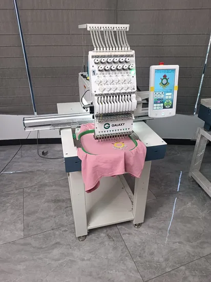 T Shirt Embroidery Machine Computerized Single Head Textile Machinery Hat