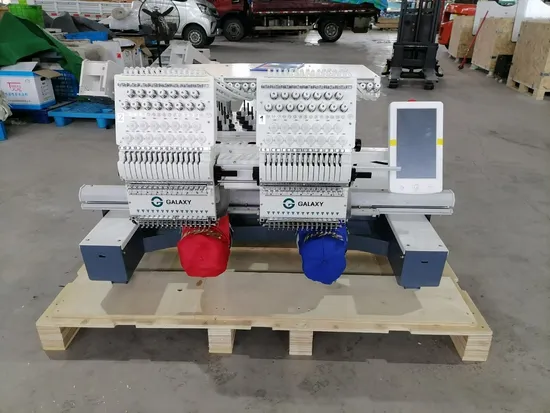 Good Quality High Speed Two Heads Embroidery Machine Suitable for Hat Embroidery