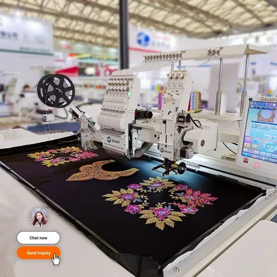 Gx1201+1 Flat Coiling Mixed Embroidery Machine Crafts Wedding Dresses, Traditional Costumes, Curtains