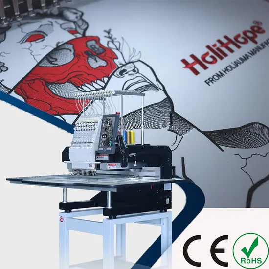 1 Automatic Head Embroidery Machines Clothes Sewing Clothing Logo Machine Manufacturing Plant Machine Computerized for Sale