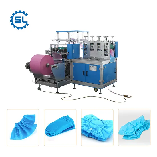 Automatic Non Slip Disposable Non Woven CPE Shoe Cover Making Machine