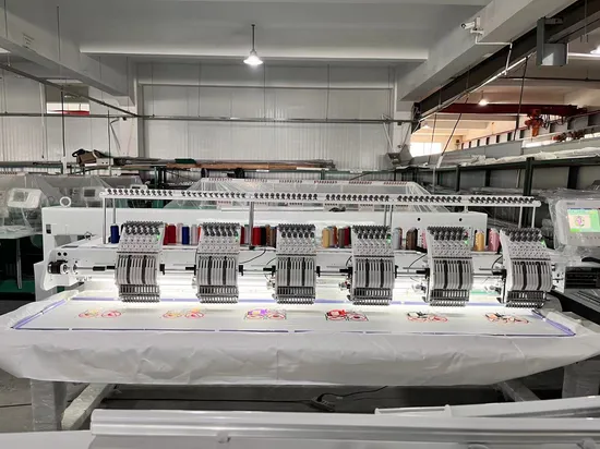 2023latest Industrial Digital Clothes Embroidery Machine Computerized 9 12 15 Needle 6heads Tshirt Embroidery Machine