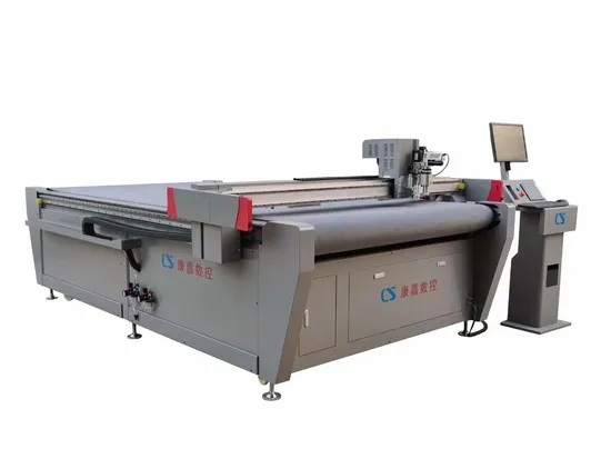 High Precision CNC Automatic Round Knife Business Suit Jacket Flatbed Cutter Fabric Apparel Digital Cutting Machine