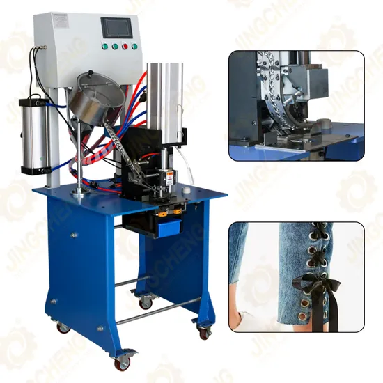 Customizable and Automatic Pneumatic Eyelet Punching Machine for Textile Production