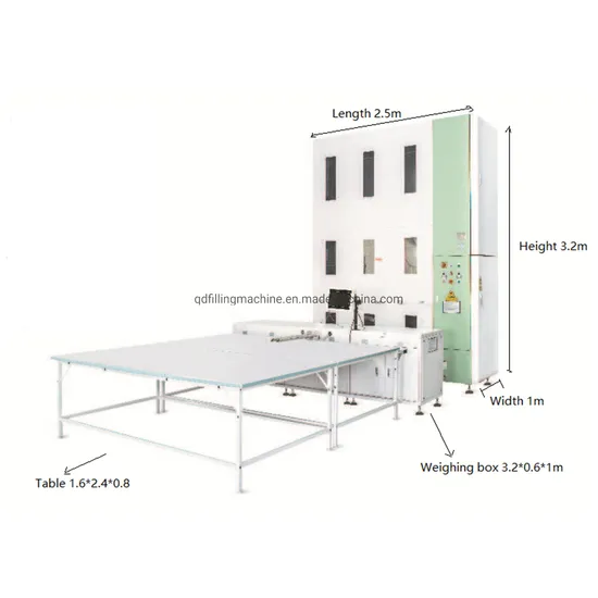 Automatic Goose Duck Down Feather Comforter Stuffing Filling Machine
