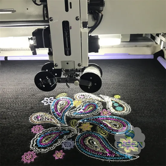 Automatic Single Head 9/12 Needles T-Shirt Hat Cheninile Thread Set 1 Heard Cap T-Shirt Embroidery Machine