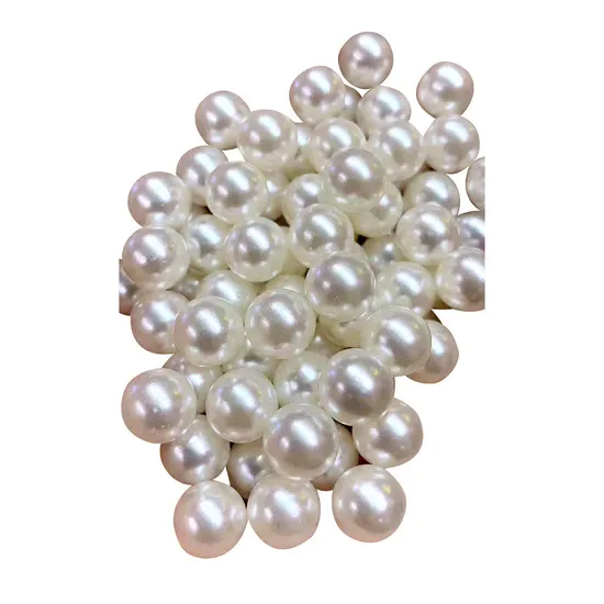 Superior Quality Loose White Automatic Machine Fixing ABS Pearl Beads