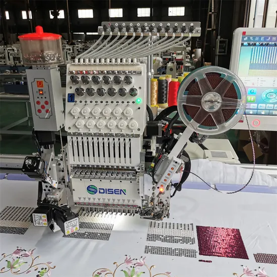 1 Head 12 Needles Stud Bobbin Winder Servo Motor Germany Doit Computerized Embroidery Machine for Embroidery a Sewing Machines
