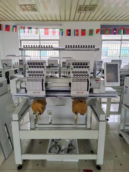Two Head Multifunction Computerized Embroidery Machine