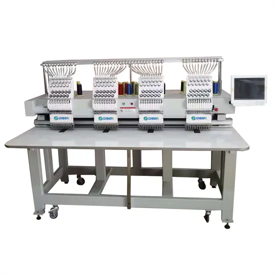 Top Cap Flat T-Shirt Embroidery Machine Suplayer at China 4 Head 9/12/15 Needles Computer Controlled Embroidery Machines