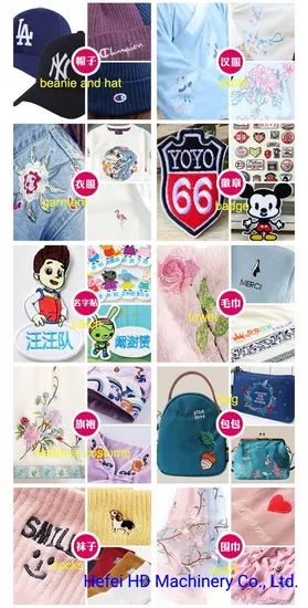 High Quality Single Head Computerized Logo Embroidery Machine with Good Price