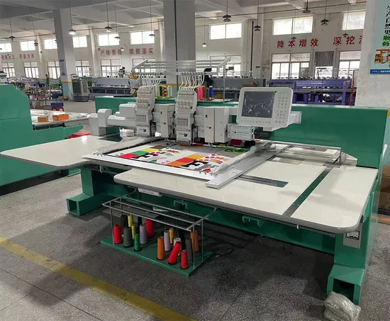 Yonthin Commercial Small Double 2 Heads Flat Chain Stitch Embroidery Machine Chenille Embroidery-Machine