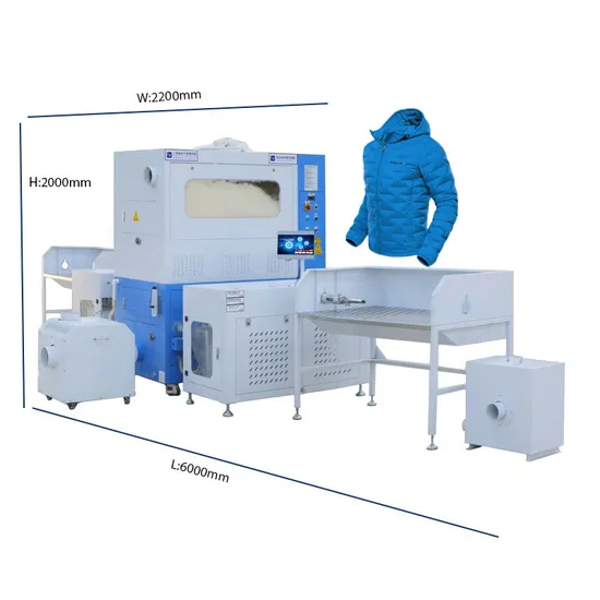 FUDA Automatic High Precision 2 Heads 12 Scales Staple Fiber Filling Machine with Ultrasonic Humidifier