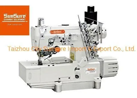Sunsure High Speed Directly Drive Embroidery Flat-Bed Interlock Sewing Machine with Auto Trimmer
