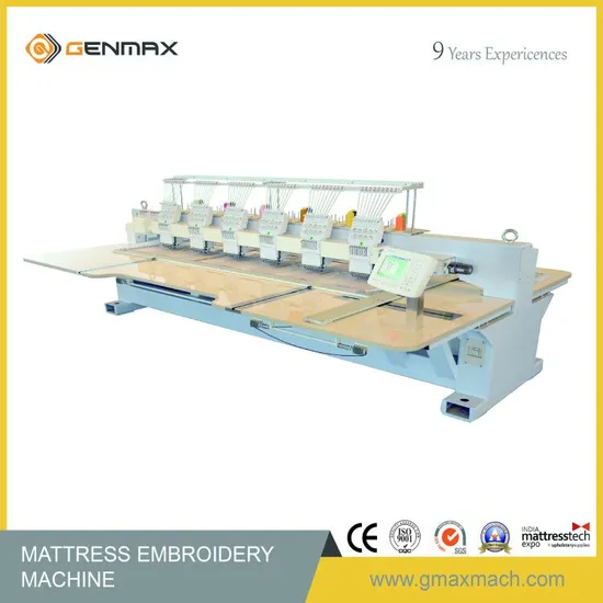 Mattress Flat Computerized Embroidery Machine with 6 Sewing Head