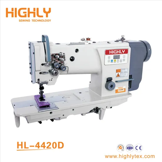 Direct Drive Double Needle Heavy Duty Compound Feed Sofa Furniture Leather Sewing Machine