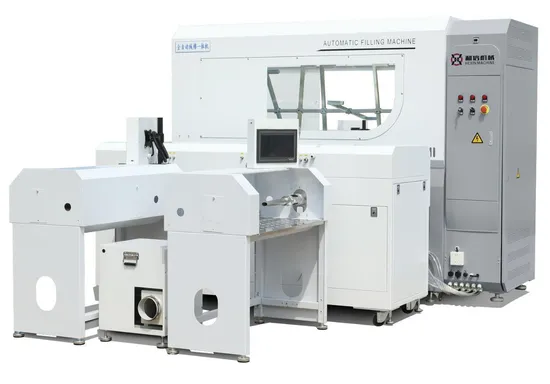 Big Grams Automatic High Precise Weighing Down and Fiber Filling Machine with Single Side