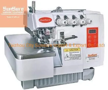 Direct Drive High-Speed Overlock Sewing Machine with Four Thread for Garments Ss-7n-4D