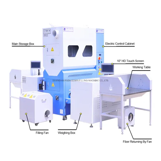 Factory Supply New Technology 2 Nozzles 8 Scales Chemcial Fiber Weighing Filling Machine