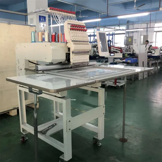 New 1 Head Computerized Embroidery Machines Single Head Cap T-Shirt Flat Embroidery Machine with CE Certificate