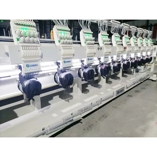 10 Heads Dahao Cpmputerized Embroidery Machine Complete Board Screen and Power Collar Mark Embroidery Machine Plastic Frame 5X7