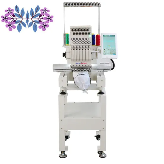 Hot Sale Single Head Computerized Embroidery Machine for T Shirt Logo