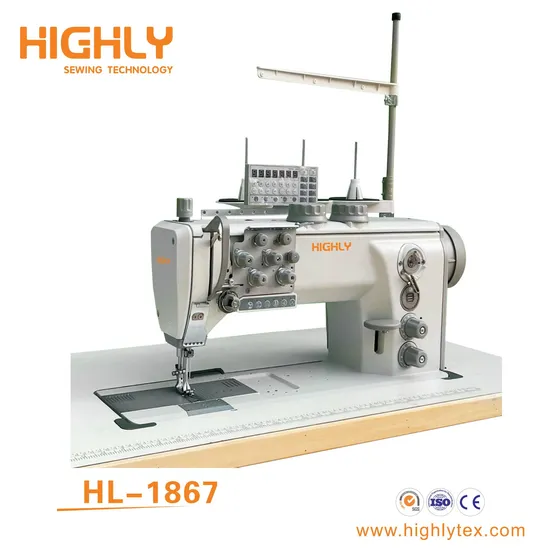 867 Flat Bed Double Needle Computerized Compound Feed Sofa Furniture Sewing Machine