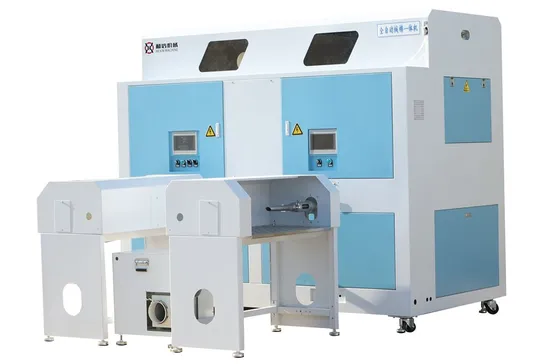 Automatic High Speed Cotton Fiber Filling Machine with Double Nozzles