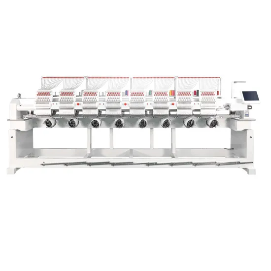 Diseng 1508 8 Head 9/12/15 Needles Hat Cap Embroidery Machine Industrial Automatic T Shirt Garment Flat Computerized Embroidery Making Machine for Sale