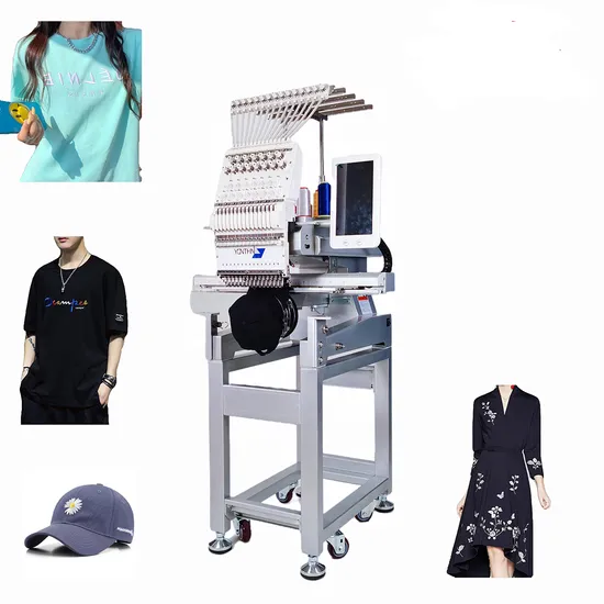 Yonthin Good Quality Smart Computer Single 1 Head Cap Embroidery Machine Computerized