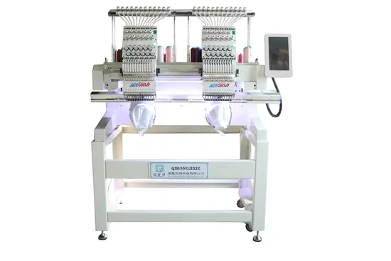 Two Head Multi-Color Computerized High Quality Embroidery Machine