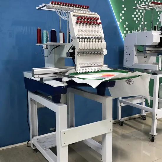 Automatic 12 15 Multi Needle Single Head Portable Stitch Mattress T-Shirt Cap Computer Carpet Embroidery Machine for Home