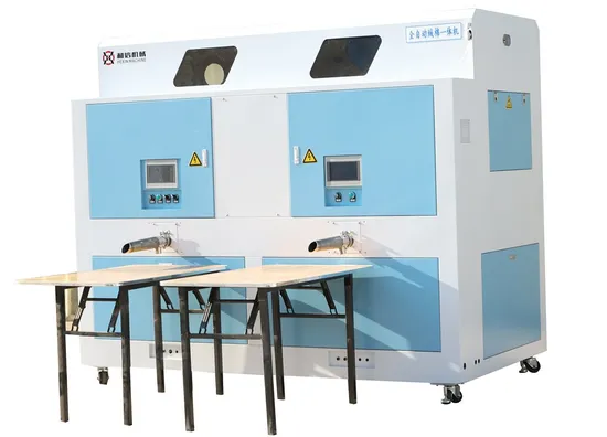 Double Heads Automatic High Quality Weighing Filling Machine for Down Feather Product