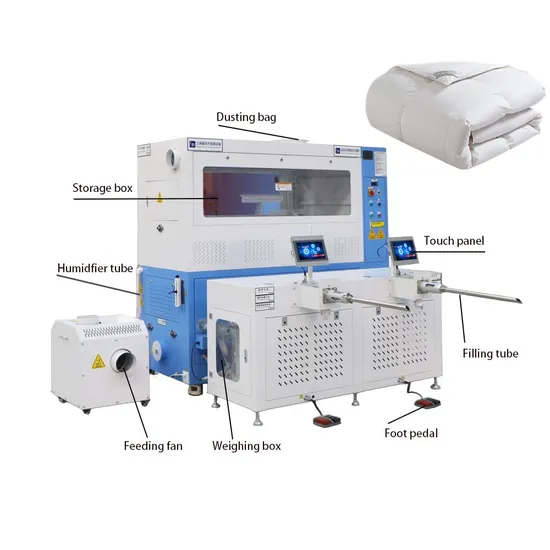 FUDA High-Stability Automatic Eight-Weigh Double Ports Ball Fiber Quilt Padding Machine