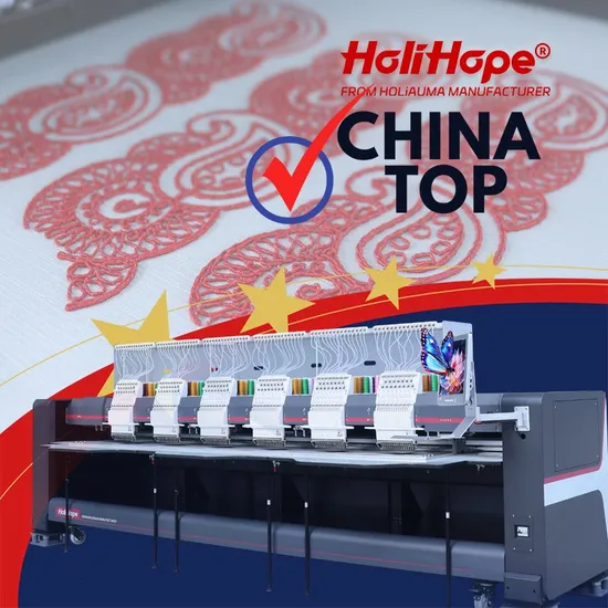 Holihope Holiauma Embroidery Machine 6 Head Tajima Embroidery Machine Automatic Cap T Shirt Garment Commercial Use