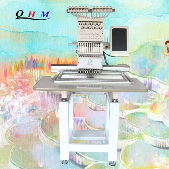 Qh-C1201 12 Needles Single Head Cap Computerized Embroidery Machine