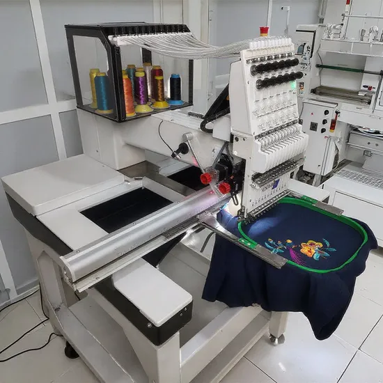 Yonthin New Condition Automatic Single Head Flat Embroidery Machine with Component