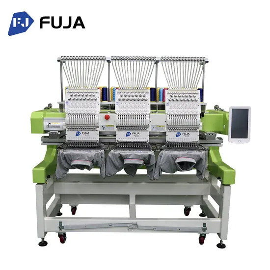 Three Heads New Industrial Monogram Machine Computerized Hat Flat Embroidery Machine 3D