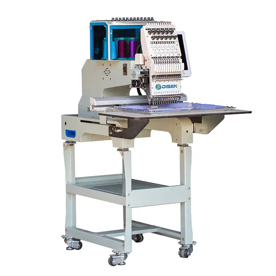 New Small Single Head 12 15 Multi Needles Computerized Hat Logo T-Shirt Cap Embroidery Machine for Sale