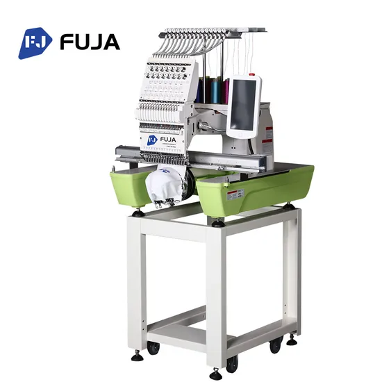 Fuja Best Seller Single Head 12 Needles 400*600mm Work Area Hat Embroidery Machine Price