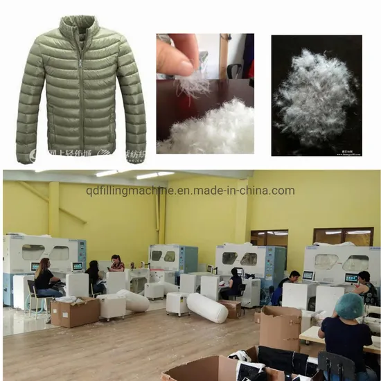 High Performance Automatic Weighing Polyester Fiber Down Pearl Cotton Pillow Doll Filling Machine