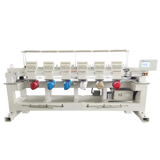 Six Head Embroidery Machine Monogram Machine Prices for Cap T-Shirt Flat Apparel