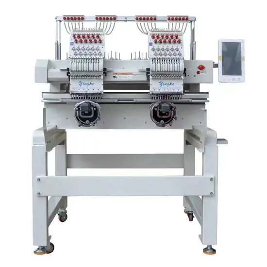 Yinghe Professional 2 Heads 12 Needles Embroidery Machine for Cloth Cap Garment