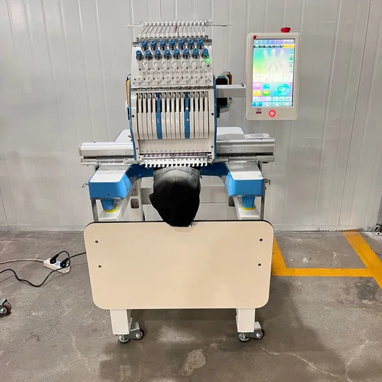 Single Head 12/15 Needles Industrial T Shirt Computerized Embroidery Machine