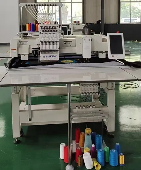 Sk 1201f+C Flat + Chenille&Chainstith Embroidery Machine