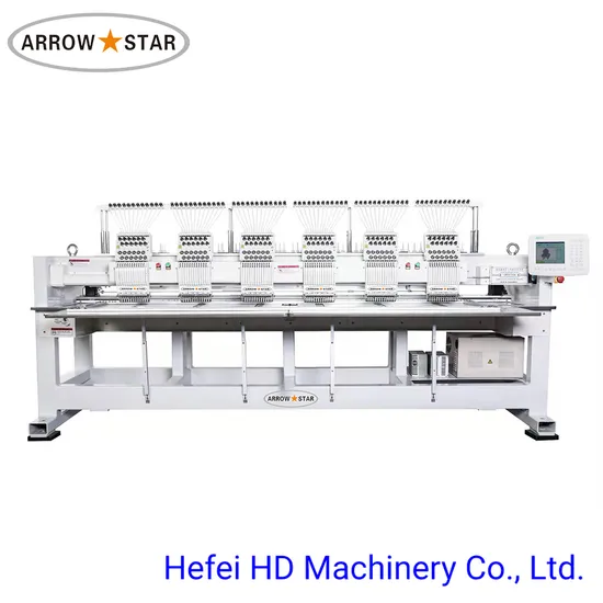 Automatic 12 Needles Six Heads Dahao Computer Embroidery Machine Price
