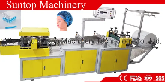 Automatic Disposable PP Non Woven Strip Clip Cap Bouffant Cap Protective Head Cover Hair Net Hat Round Mob Cap Doctor Cap Shoe Cover Making Machine Yellow Color