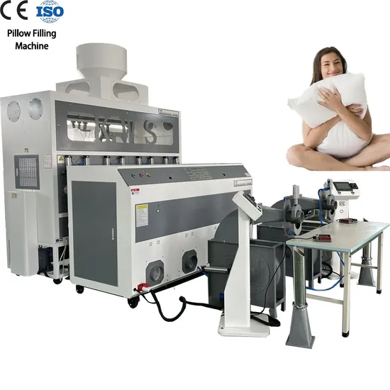 Automatic Quantitative Weighing Plush Stuffing Filling Machines for Stuffed Pillow Down-Duvets