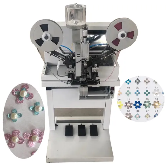 Automatic Sequin Flowers Machine Nail Beads Machine Half Pearl Attaching Machine